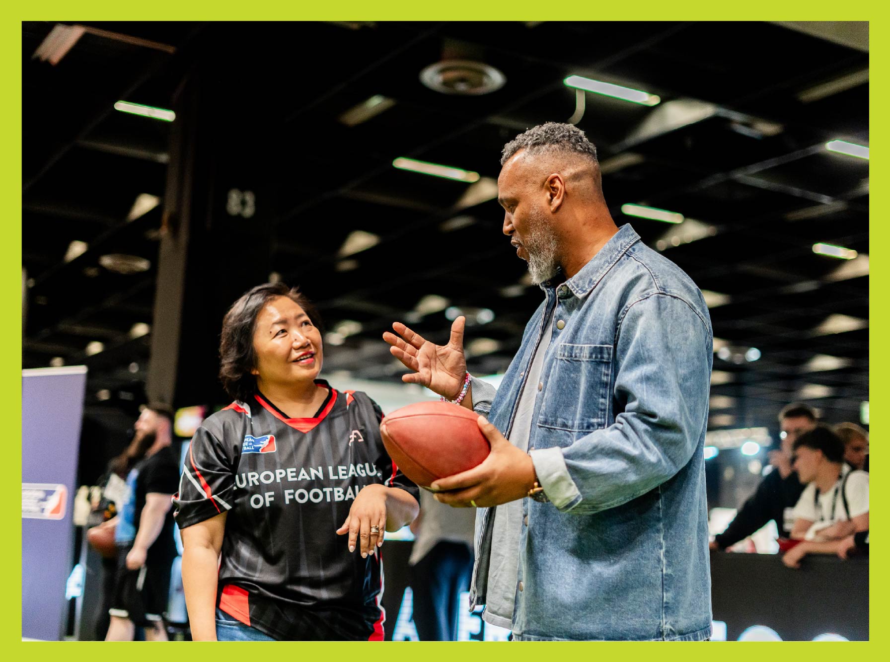 Image of We caught up with Hamburg Sea Devils linebacker Kyle Kitchens at FIBO and talked all things football