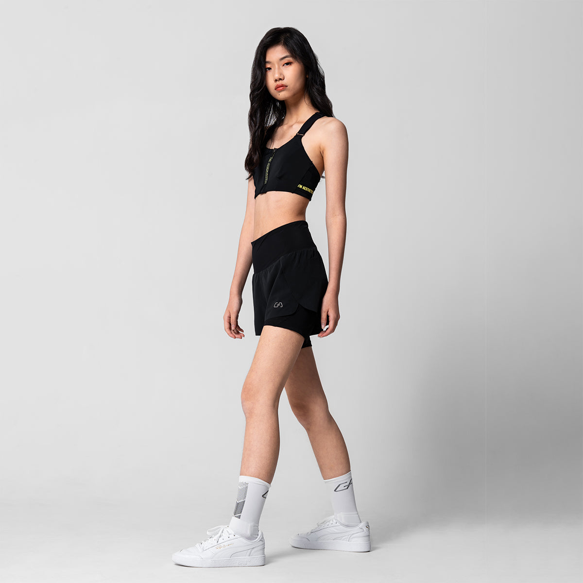 Activewear 2in1 Color Block Running Shorts for Women