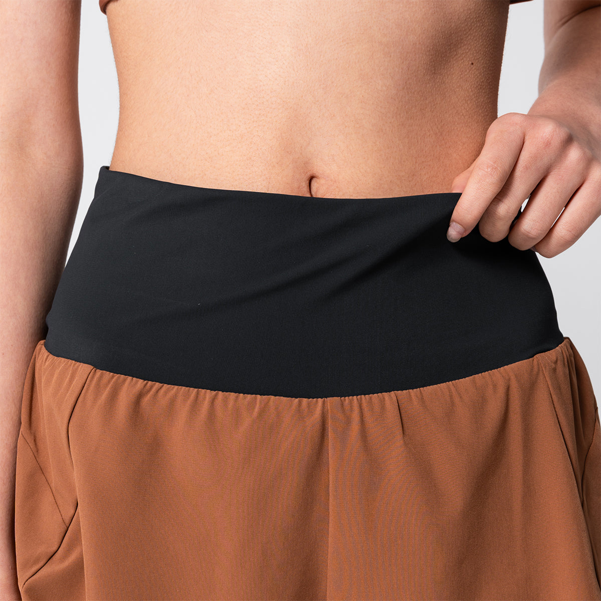 Activewear 2in1 Color Block Running Shorts for Women