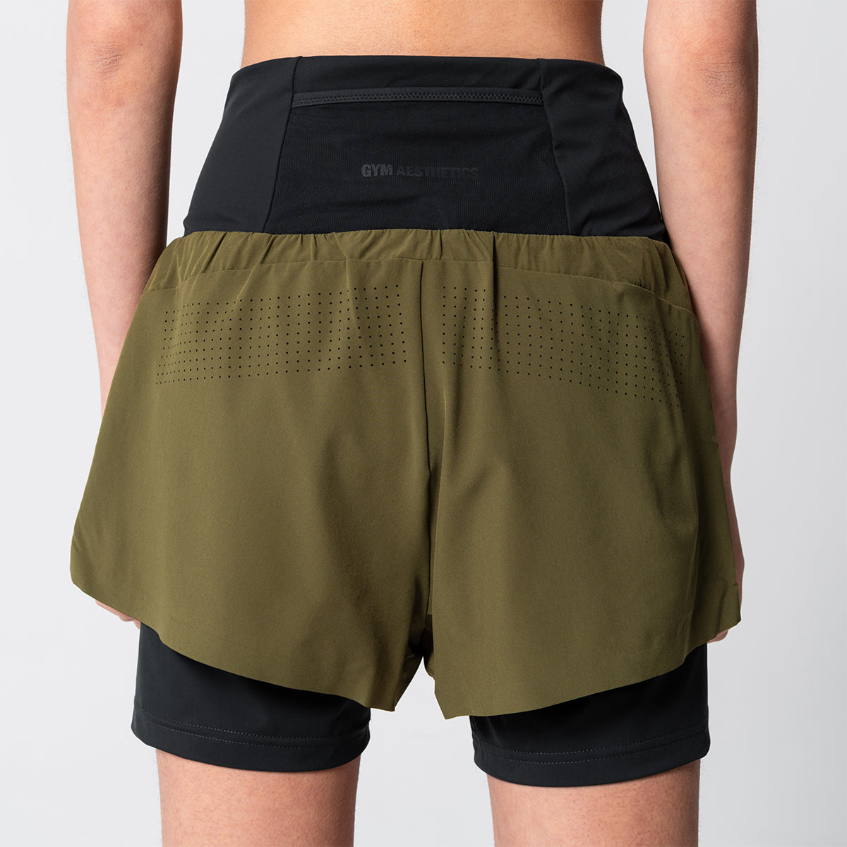 Activewear 2in1 Color Block Running Shorts for Women