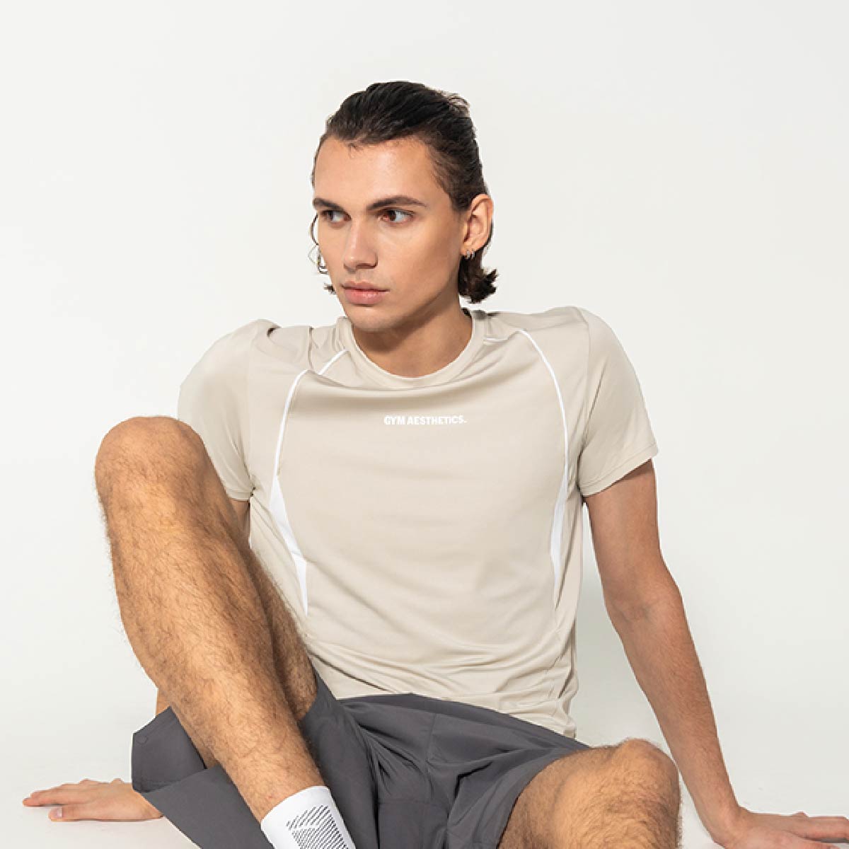 Activewear Performance T Shirt breathable mesh blocking for Men