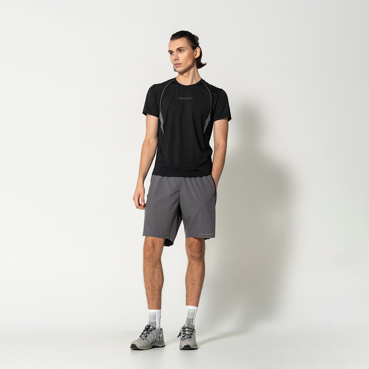 Image of Activewear Performance T Shirt breathable mesh blocking for Men