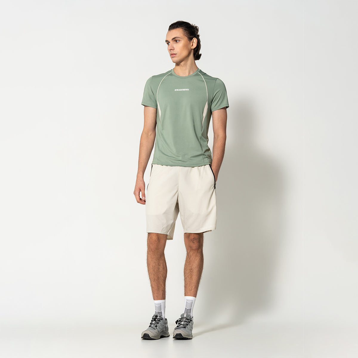 Activewear Performance T Shirt breathable mesh blocking for Men