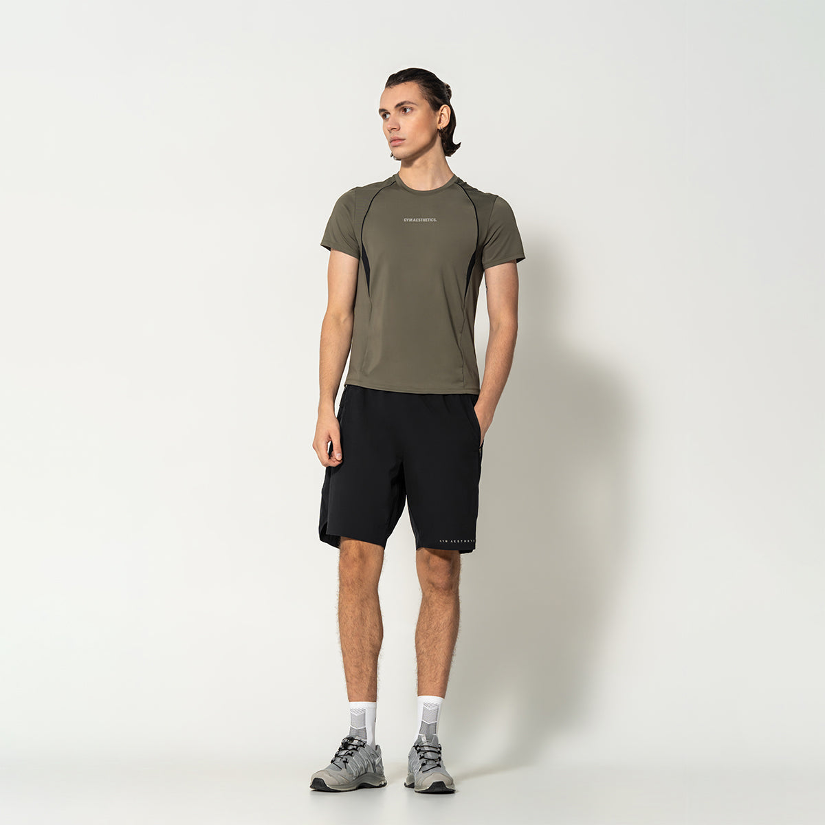 Activewear Performance T Shirt breathable mesh blocking for Men