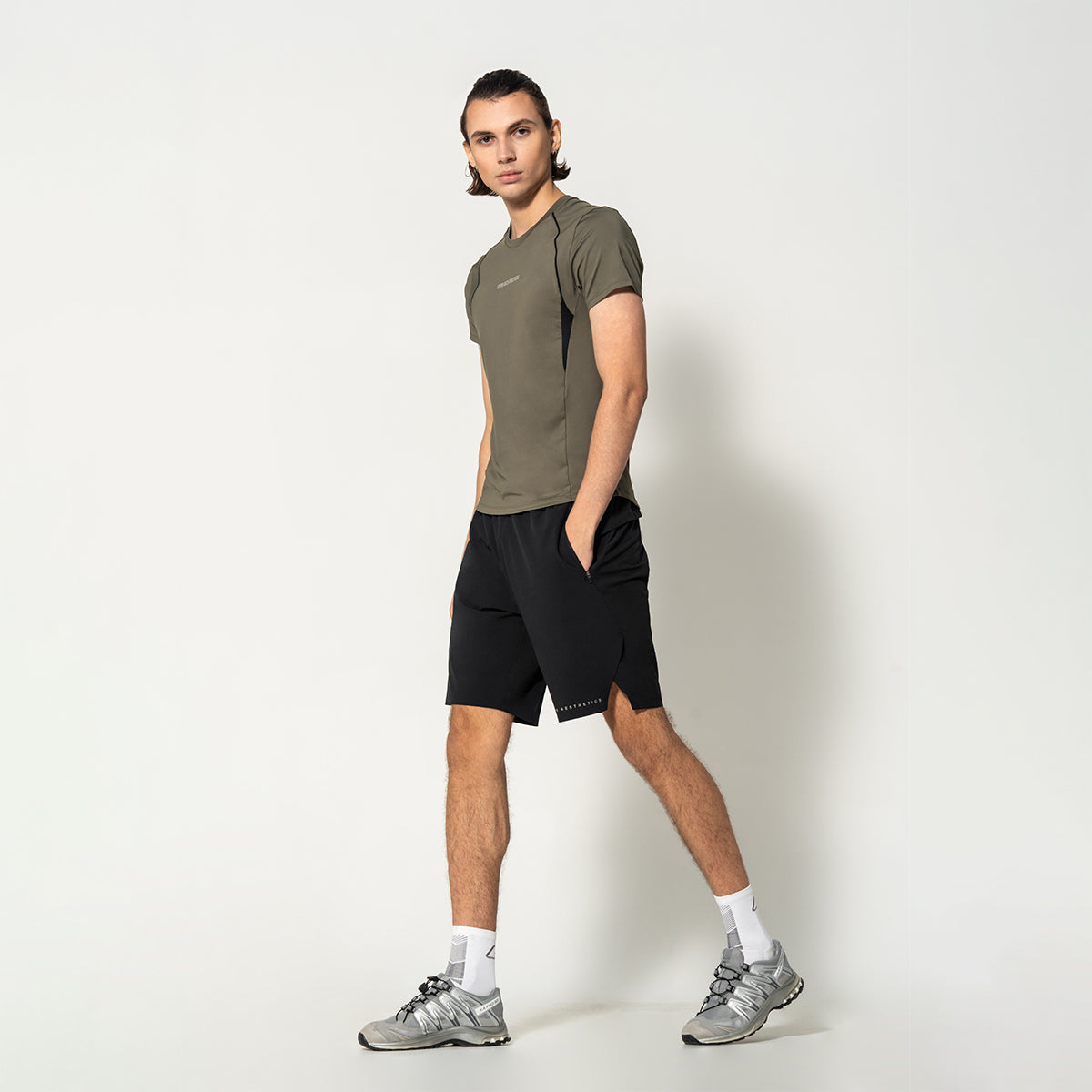 Activewear Performance T Shirt breathable mesh blocking for Men