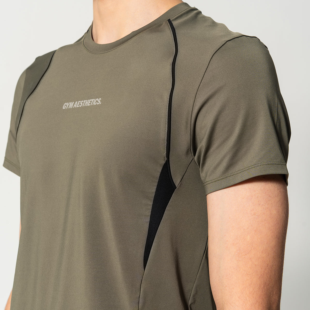 Activewear Performance T Shirt breathable mesh blocking for Men