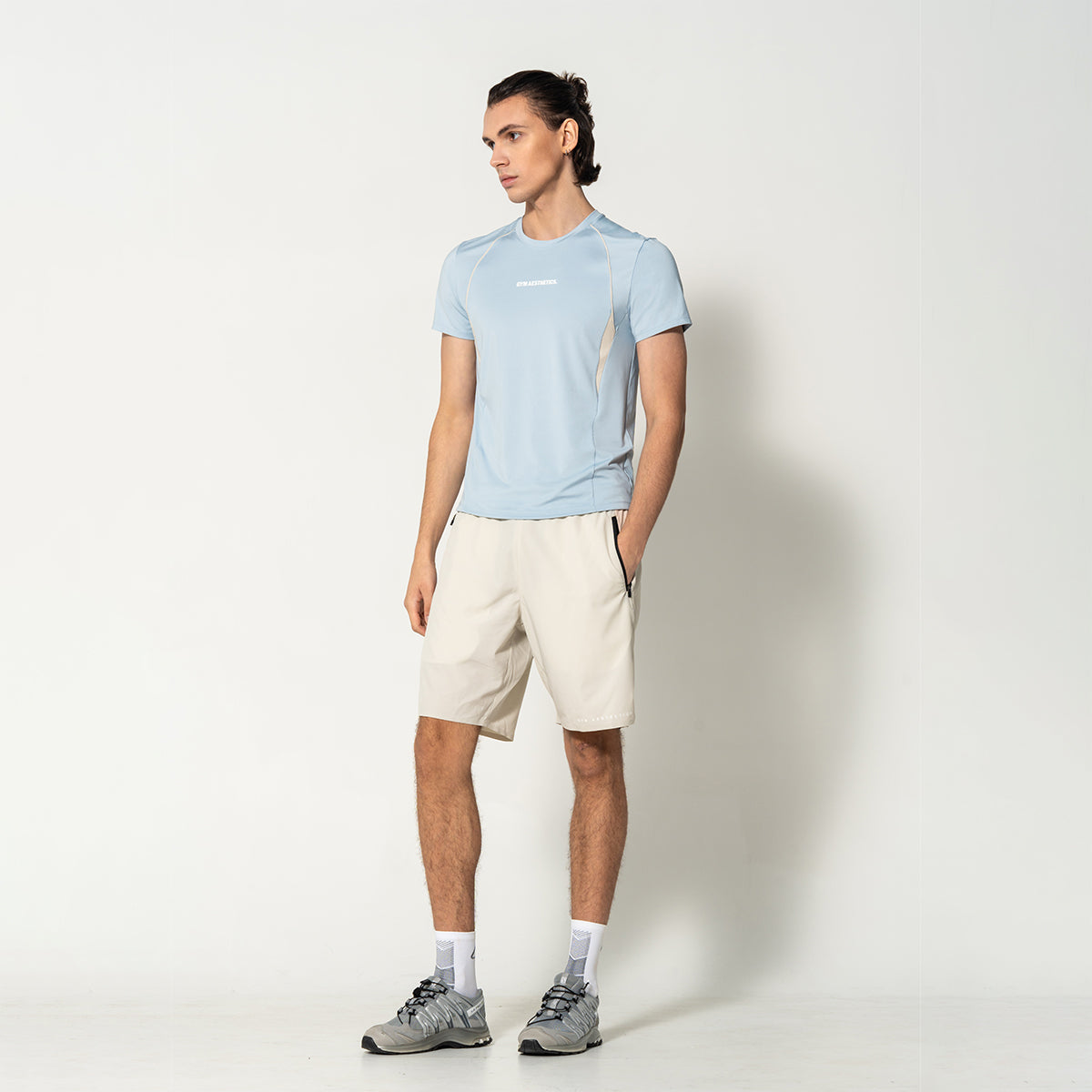 Activewear Performance T Shirt breathable mesh blocking for Men