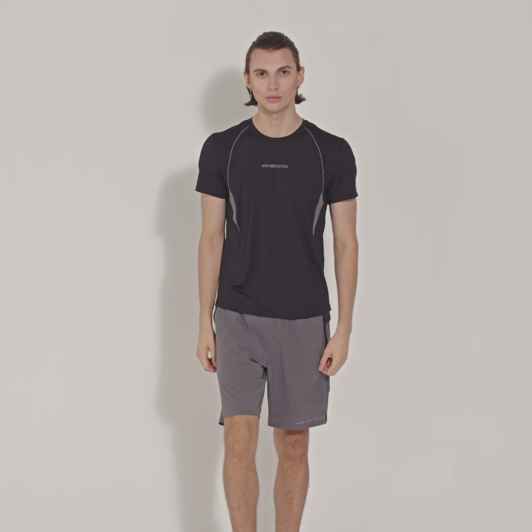 Activewear Performance T Shirt breathable mesh blocking for Men